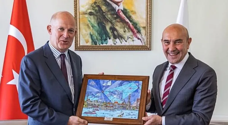 İngiltere Büyükelçisi'nden İzmir Büyükşehir Belediyesi'ne ziyaret