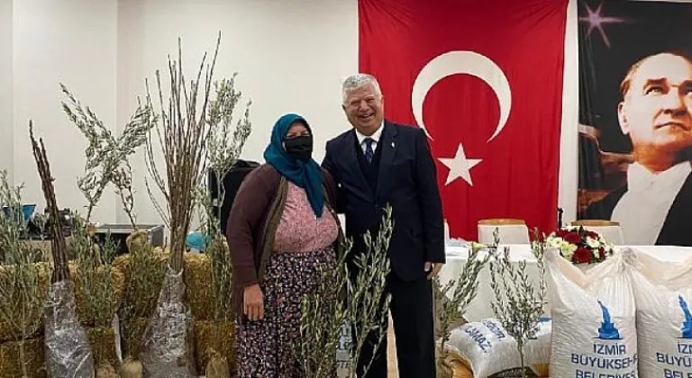 İzmir Büyükşehir Belediyesi'nden Beydağlı üreticiye çifte destek