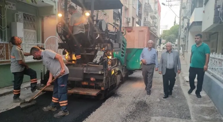 İzmir Karabağlar'da asfalt denetimi