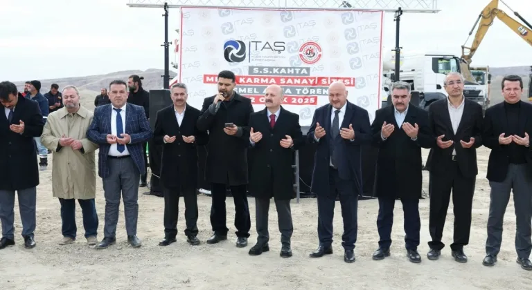 Kahta’da Mega Karma Küçük Sanayi Sitesinin temeli dualarla atıldı  - Videolu Haber