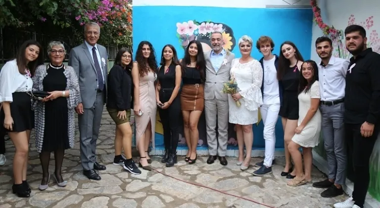 Kanseri yendi nikah masasına oturdu