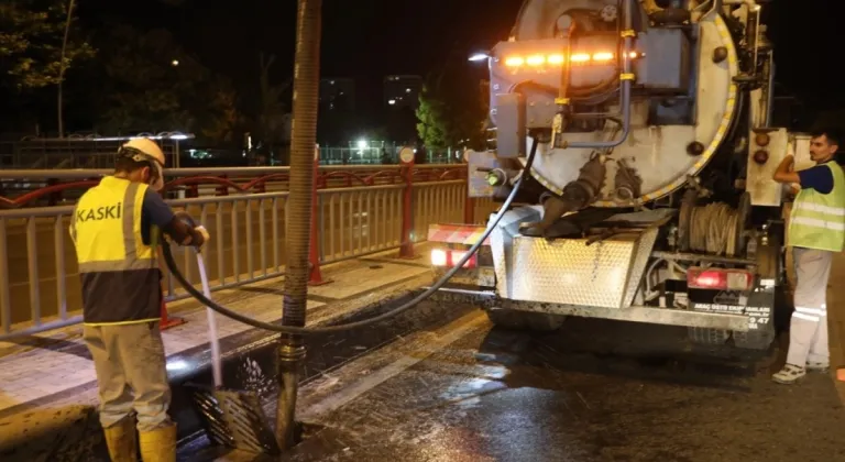 KASKİ Gece Çalışması Yapıyor