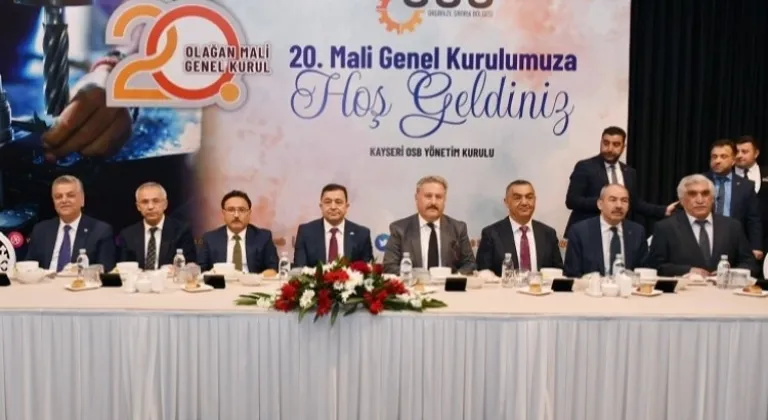 Kayseri OSB 20. Mali Genel Kurul gerçekleştirildi