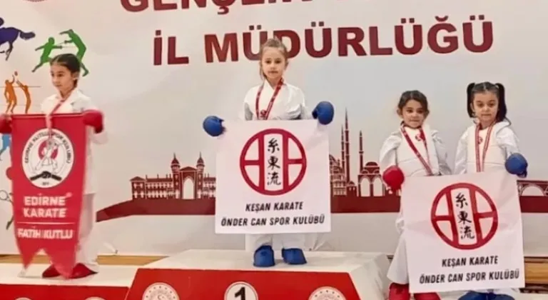 Keşan Öndercan Spor Kulübü, Edirne Karate İl Şampiyonası’nda Parladı