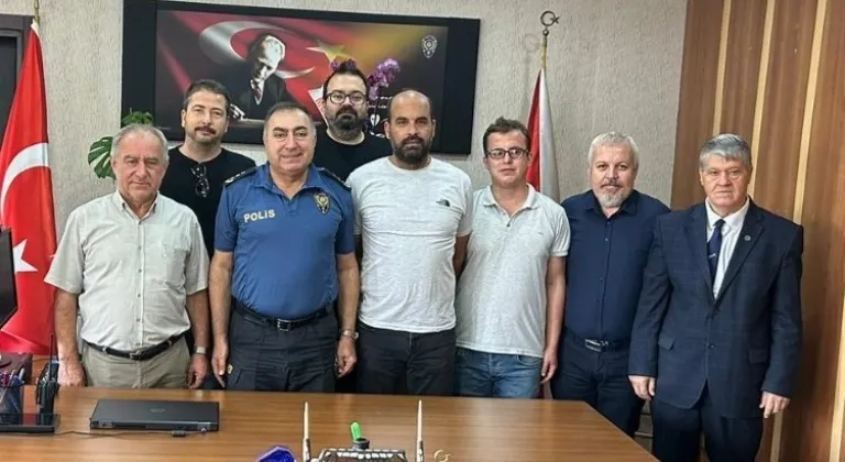 Keşanlı gazetecilerden yeni Emniyet Müdürü’ne 'hoş geldin' ziyareti