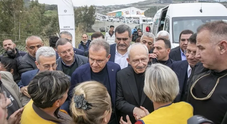 Kılıçdaroğlu, Mersin Büyükşehir’in Hatay’daki Çadırkentini Ziyaret Etti
