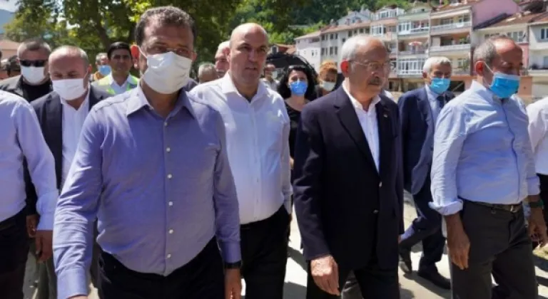 Kılıçdaroğlu ve İmamoğlu, felaketi yaşayan Bozkurt’ta