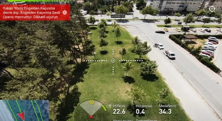 Kocasinan, drone ile tüm açık alanları ilaçlıyor