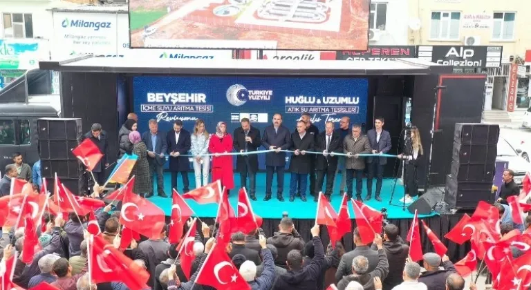 Konya Beyşehir'de açılış ve temel atma
