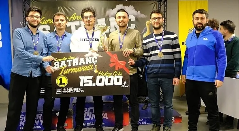 Konya Büyükşehir Kurumlararası Satranç Turnuvası Strateji ve Zekayı Buluşturdu