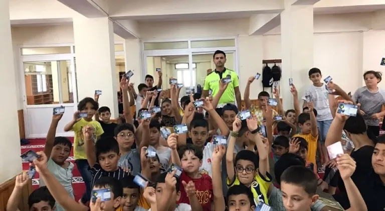 Kuran kursunda öğrencilere Trafik eğitimi verildi