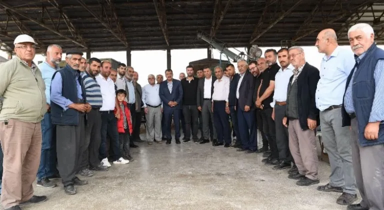 Malatya'da Başkan Gürkan'dan Buğday Pazarı'na ziyaret