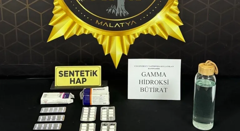Malatya’da ilk defa GHB maddesi ele geçirildi