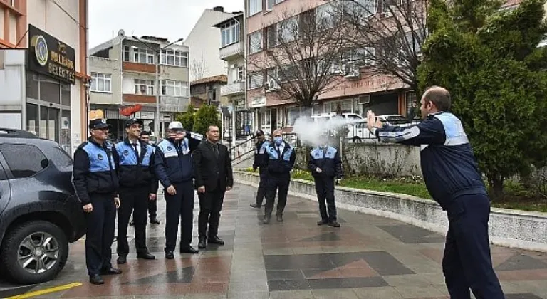 Malkara Belediyesi Zabıta Müdürlüğü Personellerine, Teorik ve Uygulamalı Olarak ″Göz Yaşartıcı Gaz Sprey Kullanımı Eğitimi″ Verildi