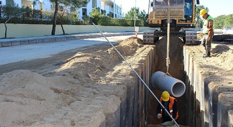 Manavgat Titreyengöl kanalizasyon hattı yenileniyor