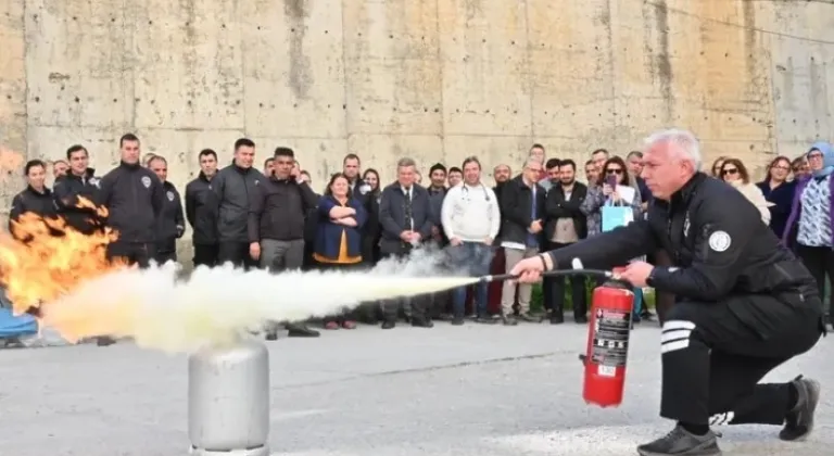 Manisa’da Hastane Personeline Afet ve Yangın Eğitimi Verildi
