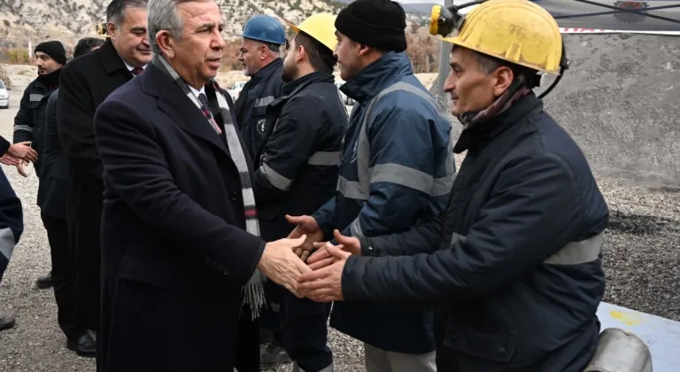 Mansur Yavaş, Grevdeki Maden İşçilerini Ziyaret Etti