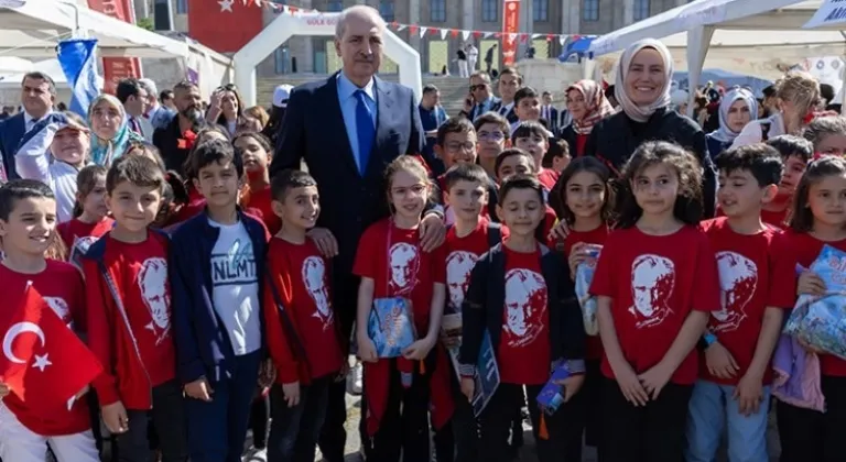 Meclis Başkanı Kurtulmuş'tan 23 Nisan stantlarına ziyaret