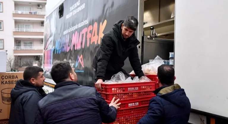 Mersin Büyükşehir Belediyesinden deprem bölgesine destek