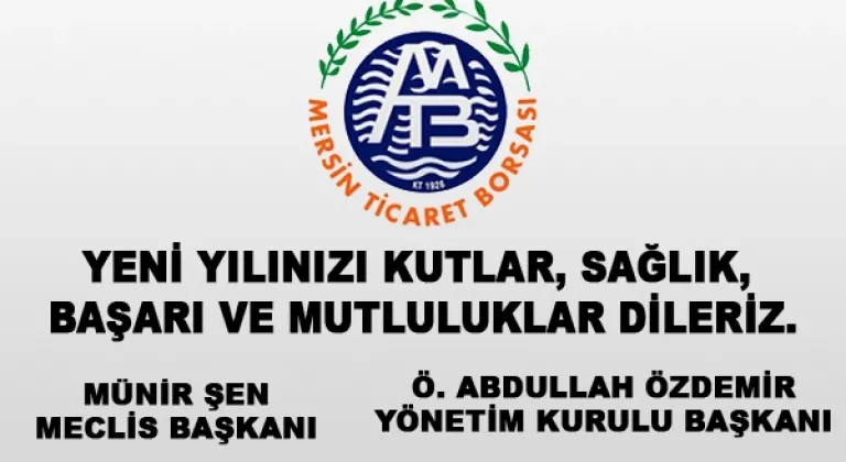 Mersin Ticaret Borsası Yeni yıl Mesajı 2023