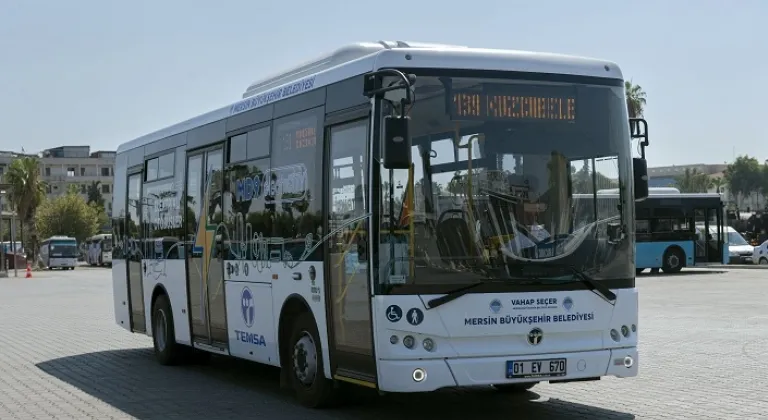 ​Mersin'de Elektrikli Halk Otobüsleri test sürüşüne çıktı