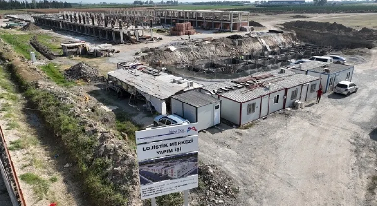Mersin’de Lojistik Merkezi’nin Yapımı Devam Ediyor