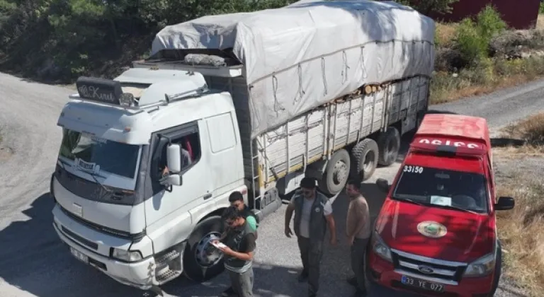 Mersin'de Orman Bölge Müdürlüğü  Eş Zamanlı Denetimler Yaptı