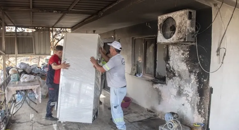 Mersin'de Yangından etkilenen vatandaşlar için Yaralar Sarılmaya çalışılıyor