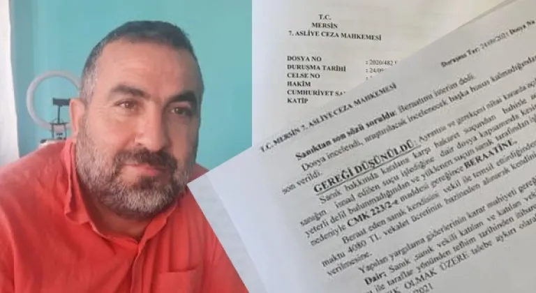 Mersin’in Toroslar İlçe eski Tarım Müdürü Ali Baysal beraat etti