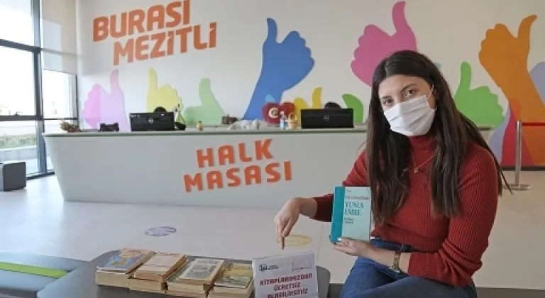 Mezitli’de ücretsiz kitap alışverişi