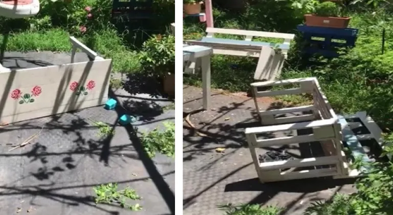 Mezitli’nin vandalları kırıp döktü!