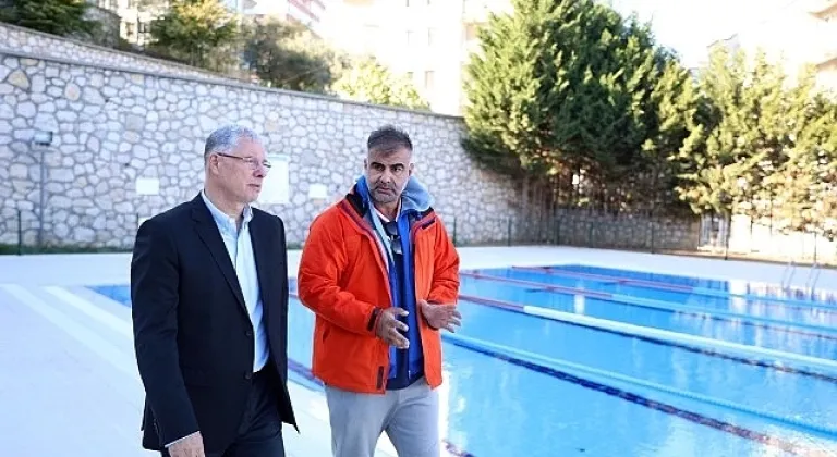 Mudanya havuzu kışa hazırlanıyor.
