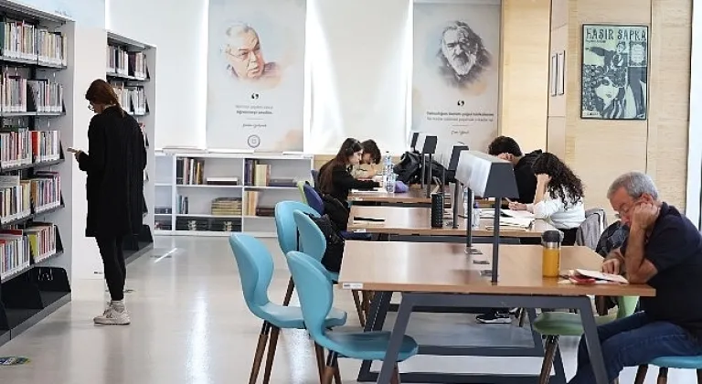 Muğla Büyükşehir Kütüphaneleri'nde Okuma ve Çalışma Alanlarına Yoğun İlgi