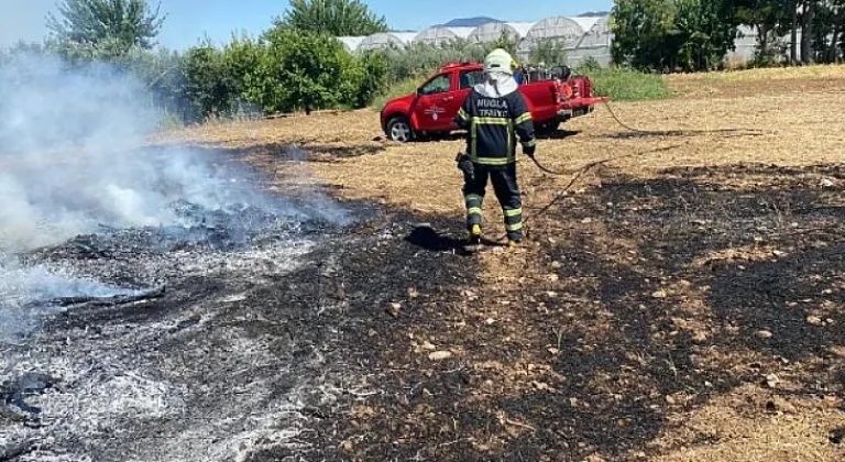 Muğla Büyükşehir uyardı: “Anız yangınlarına dikkat”