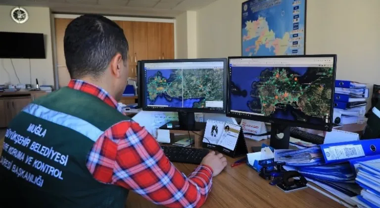 Muğla 'çevre'yi uydudan takip ediyor