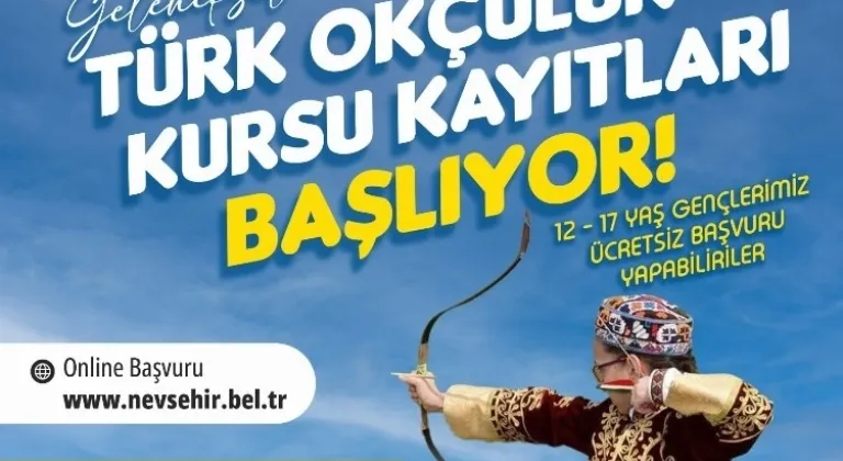 Nevşehir'de Geleneksel Türk Okçuluğu Kursu açılacak.