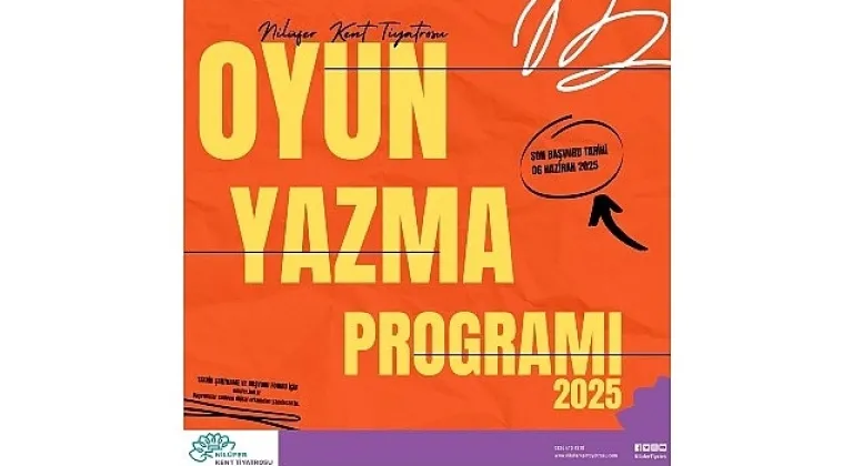 Nilüfer Kent Tiyatrosu'nun Oyun Yazma Programı'na başvurular başlıyor