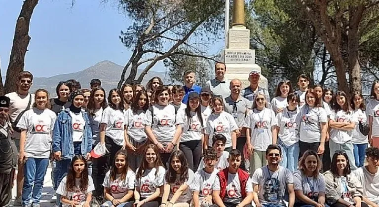 Ödemişli gençler Kuvayı Milliye'nin izinde tarihi toprakları adımladı