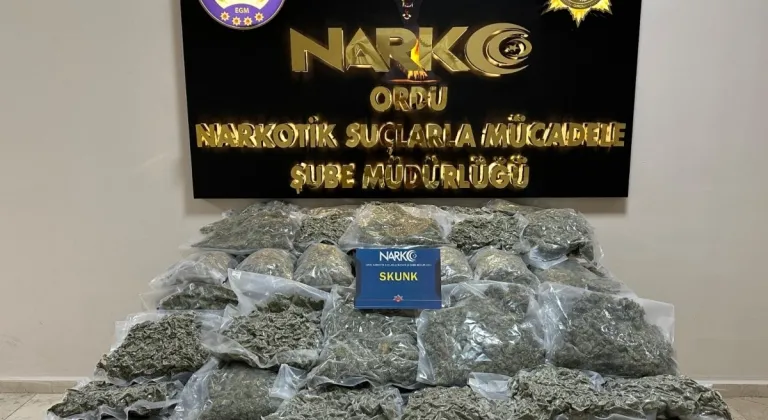 Ordu'da 68.5 kilogram uyuşturucu ele geçirildi: 2 zanlı tutuklandı