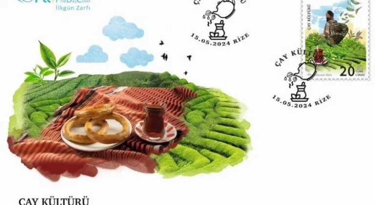 PTT Pullarında Çay Kültürü'ne Özel Tema