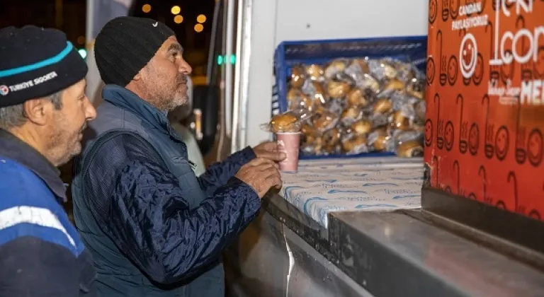 Sabahın 5’inde  Tarım İşçilerine Sabah Çorba İkramı