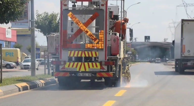 Sakarya YOLBAK Ekipleri 'Güvenli Çizgi'leri Yeniledi