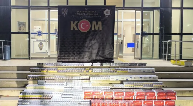 Şanlıurfa’da 812 karton kaçak sigara ele geçirildi: 2 gözaltı