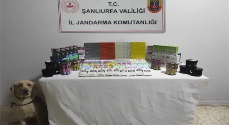 Şanlıurfa'da kaçak sigara,uyuşturucu ve cep telefonu ele geçirildi