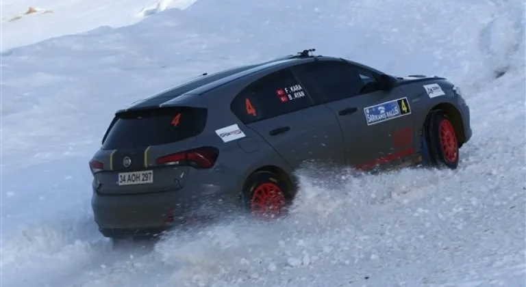 Sarıkamış'ta ralli heyecanı