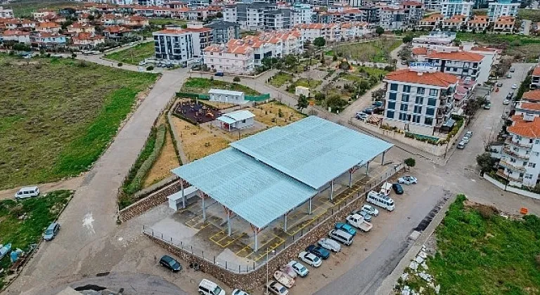 Seferihisar Belediyesi, Karakayalar Pazar Yeri'ni hizmete açıyor.