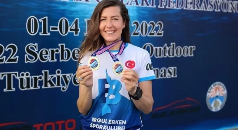 Serbest Dünya Dalış Rekortmeni Birgül Erken, 3 Günde 3 Birincilik Kazandı.