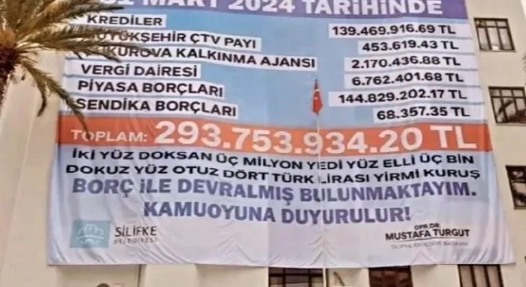 Silifke Belediyesi'nin Güncel Borç Durumu Açıklandı