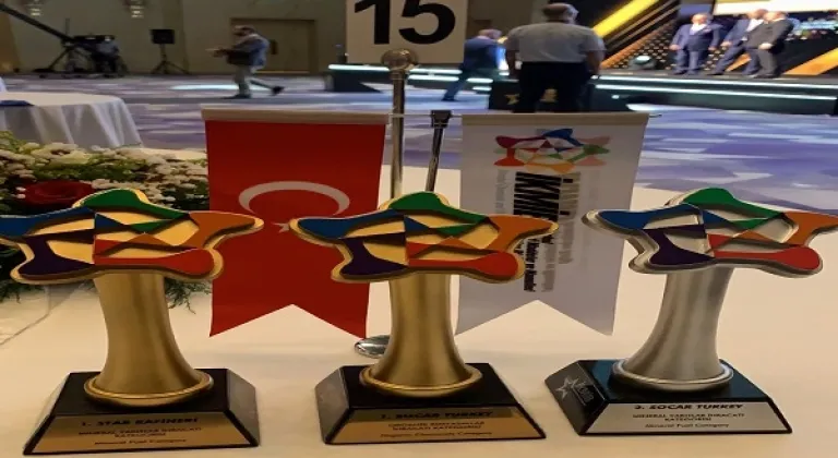 SOCAR Türkiye grup şirketleri İstanbul Kimyevi Maddeler ve Mamulleri İhracatçıları Birliği Türkiye'ye 3 ödül birden