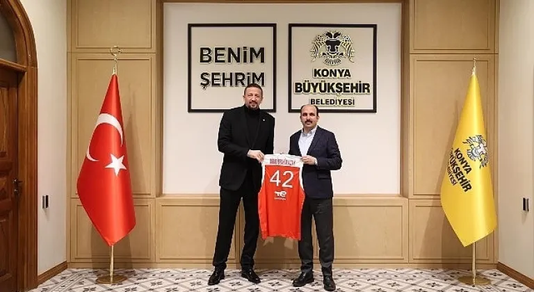 TBF Başkanı Hidayet Türkoğlu Başkan Altay'ı Ziyaret Etti